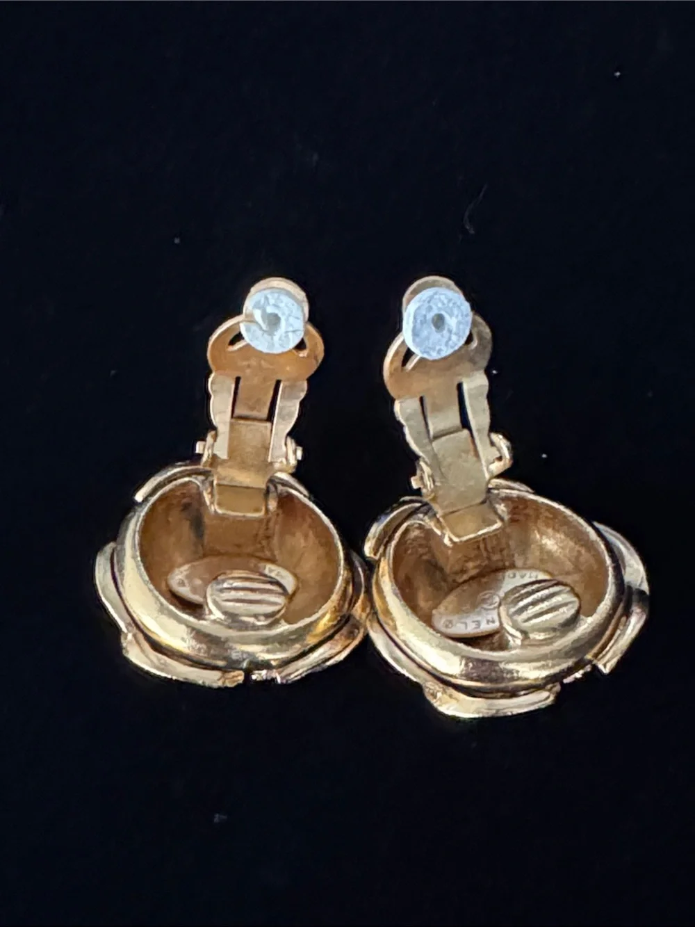 CHANEL Vintage Pre-Loved 1994 Triple CC Clip-On Earrings